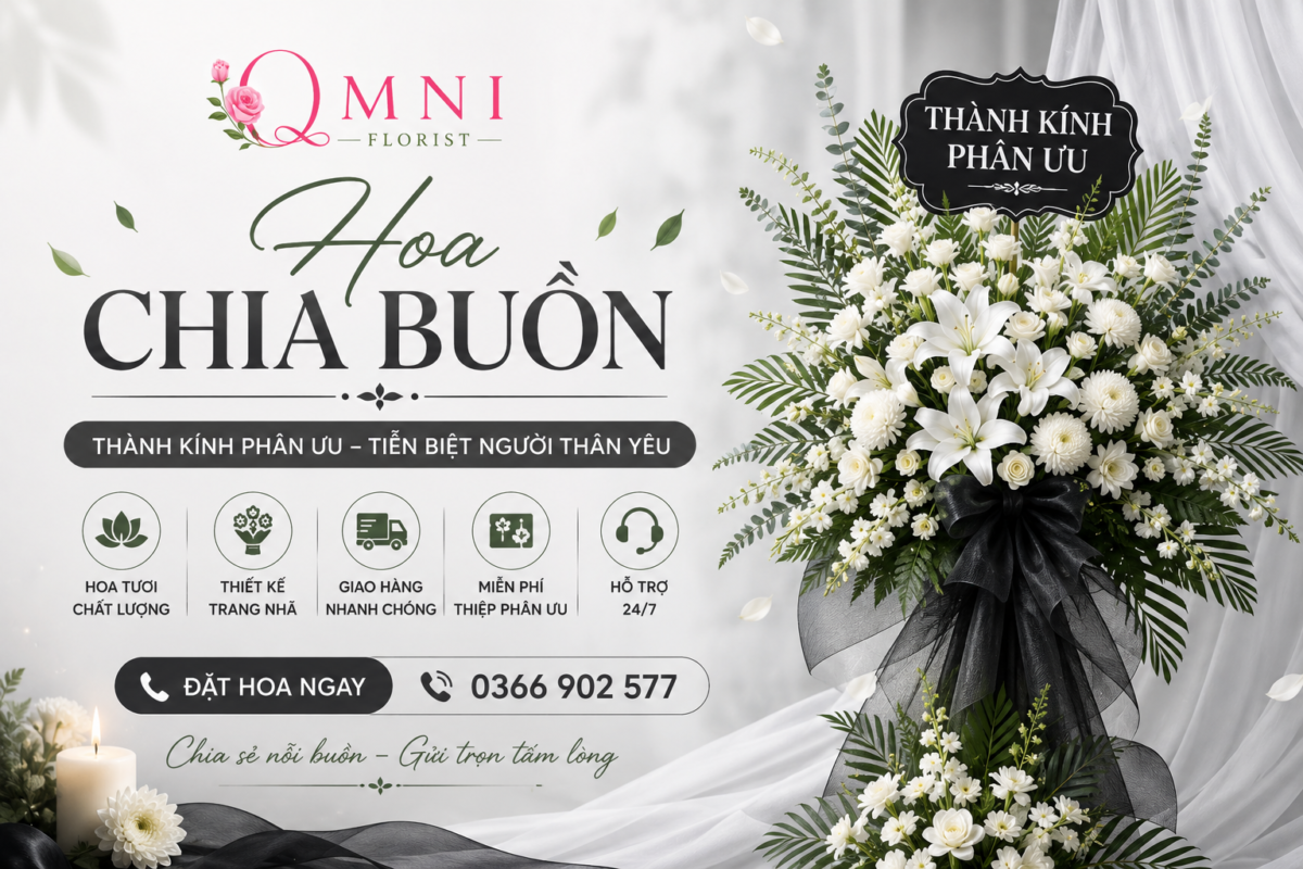 Hoa Chia Buồn Trang Nghiêm - Phục Vụ 24/7, Giao Hỏa Tốc 2H