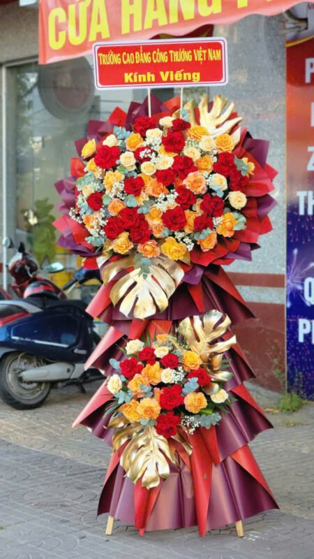 Hoa Khai Trương Cao Cấp - Kệ Hoa Chúc Mừng Đẳng Cấp