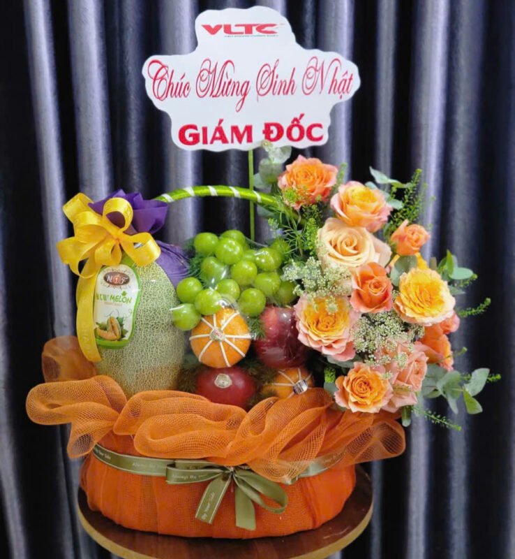 Giỏ Trái Cây May Mắn Rực Rỡ - Đặt 24/7, Giao Hỏa Tốc 2H