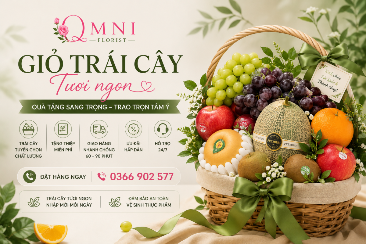 Giỏ Trái Cây Quà Tặng Sang Trọng - Phục Vụ 24/7, Giao Hỏa Tốc 2H