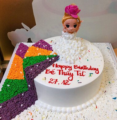 Bánh Sinh Nhật Búp Bê Barbie