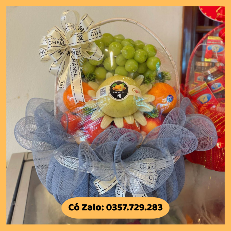 Shop trái cây phường Thanh Khê Đà Nẵng OMNI FLORIST chuẩn bị giỏ quà