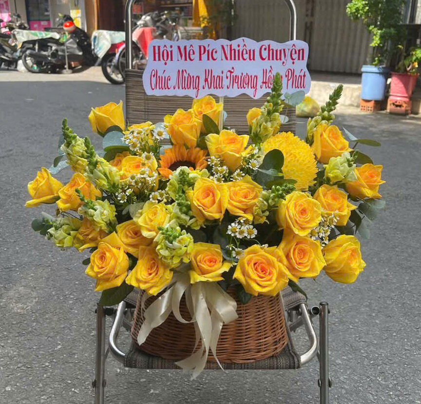 Giỏ Hoa An Nhiên Tươi Mới - Phục Vụ 24/7, Giao Hỏa Tốc 2H