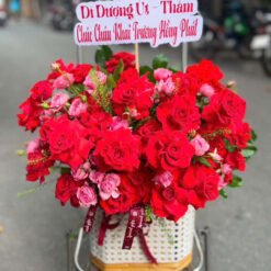 Giỏ Hoa Hạnh Phúc Tươi Đẹp - Phục Vụ 24/7, Giao Hỏa Tốc 2H