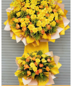 Kệ hoa khai trương hoàn thiện chụp thực tế trước khi giao tại Phường Cẩm Lệ