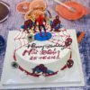 Bánh Sinh Nhật Spiderman Đu Mạng Tòa Nhà Cao Tầng