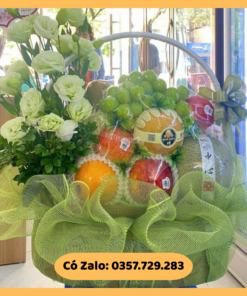 Mẫu giỏ trái cây thực tế chuẩn bị giao đến đường Điện Biên Phủ, Phường An Khê