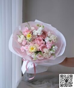 Bó Hoa Cẩm Chướng Hồng Tặng Mẹ Yêu Thương Dịu Dàng