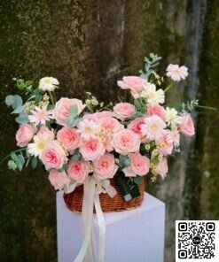 Giỏ Hoa Tươi Thăm Bệnh Nhẹ Nhàng Thư Thái